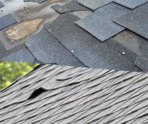 broken shingles